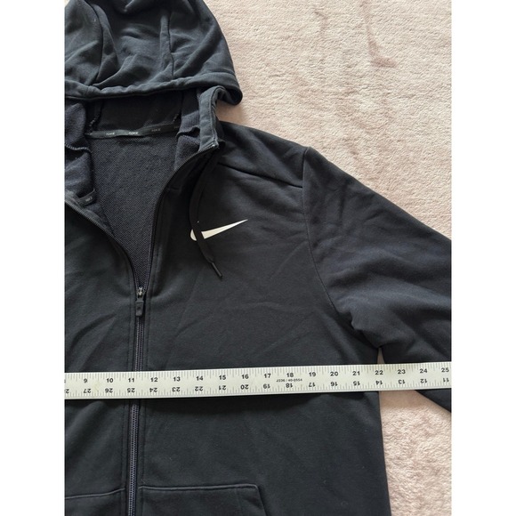 Nike Pro Dri-Fit Men's Training Full Zip Hoodie Jacket Black Size Medium - Picture 7 of 9